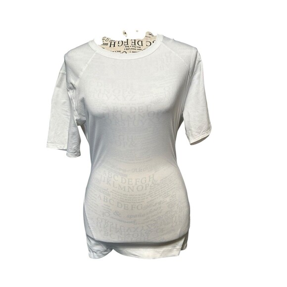 Tommie Copper Shirt Womens Medium Crew Performance Short Sleeve Top Wht Sporty - Picture 1 of 8